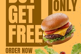 design professional food flyer and restaurant poster