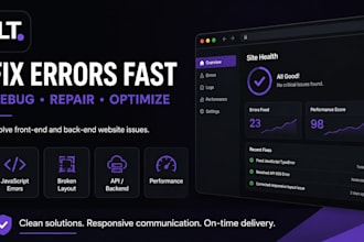 fix HTML CSS javascript react nodejs bugs professionally