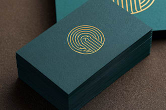 design luxury minimalist business card