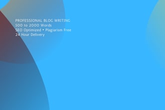 write SEO blog articles and website content