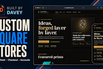 build a custom online store with square payments