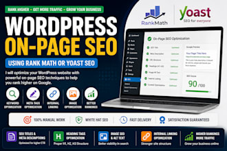 do wordpress on page SEO using rank math or yoast