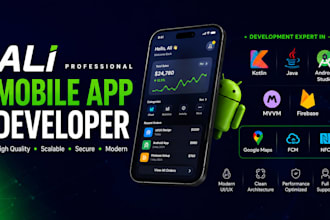 develop android app with kotlin firebase supabase api