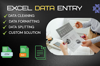 clean, format, merge, split excel data