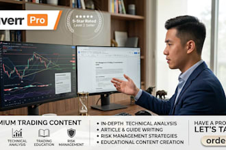 write professional trading articles and crypto or forex content