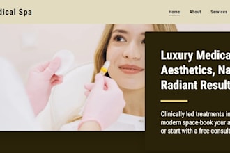 design medical spa website dental clinic, iv therapy and plastic surgery website