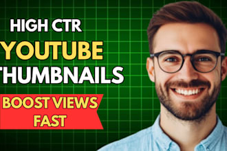 design high CTR clickbait youtube thumbnails