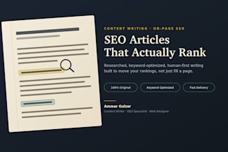 seo content writer and web design expert