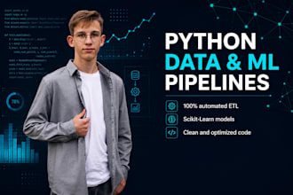 build a data science pipeline and ml models for your data