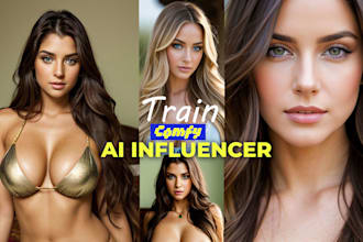 make realistic ai influencer model train flux or sdxl lora with comfyui workflow