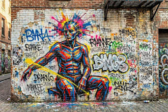 do illustration expresionism art, graffiti, abstract