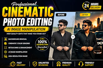 cinematic photo edits and ai image manipulation