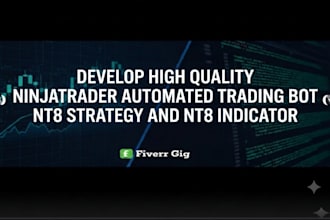 develop high quality ninjatrader automated trading bot, nt8 strategy, indicator
