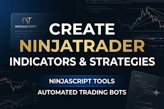 make your custom nt8 automated strategy, ninjatrader indicator or trading robot