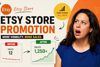 etsy store promotion setup etsy traffic etsy sales on pinterest and social media