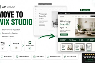 convert, migrate wix website, editor x to responsive wix studio, landing page