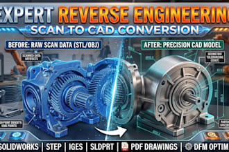 do precise reverse engineering and convert scan data to cad models