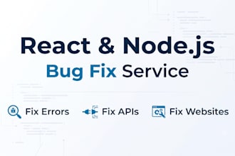 react or node js bugs, errors, and issues in your website