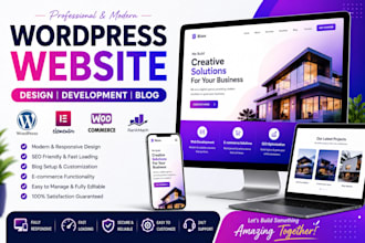 do wordpress website, wordpress website design or blog wordpress developer