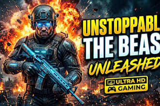 design professional gaming youtube thumbnails
