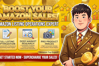 be your expert amazon listing optimizer and copywriter