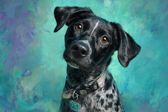 illustrate a amazing disney pet portrait