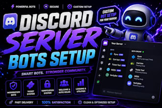 help u setup bots in ur discord server