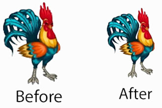 fix recreate cleanup redraw blurry old logo image to vector for vinyl cutting