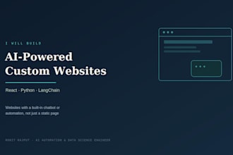 design and build a custom business website for your company