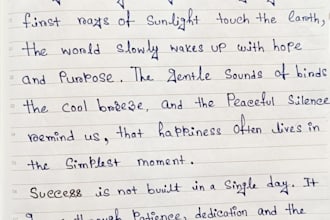 write beautiful english and bengali handwriting