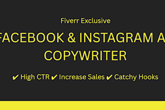 write highly converting facebook and instagram ad copy