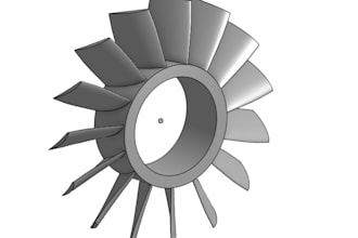 create 3d model of propeller and blade turbine on onshape