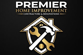 design handyman plumbing home improvement business logo