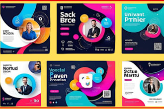 design professional social media posts, instagram carousels and linkedin banners