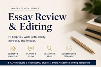 proofread and edit your university admission essays