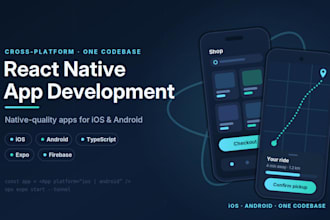 develop a react native app for ios and android