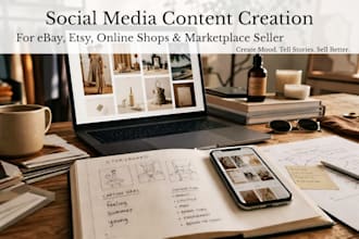 create german social media content for ebay store and online shop