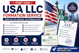 register your USA llc, ein, and amazon business setup