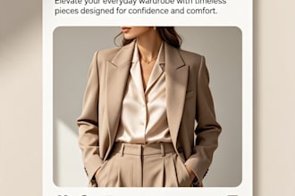 create fashion social media posts with captions and hashtags