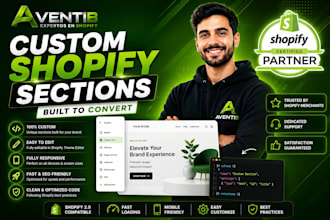 build custom shopify sections for your store