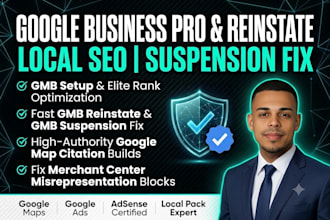 setup google my business profile gmb setup reinstate and adsense approval