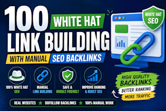 white hat link building with manual SEO backlinks