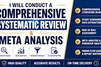 conduct a systematic review and meta analysis