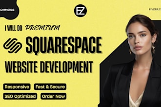 do squarespace website development or design custom squarespace website