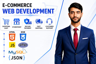 develop a PHP mysql ecommerce website
