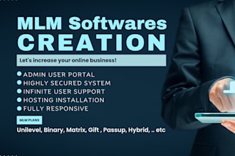 develop ponzi scheme MLM p2p website development system dashboard UX