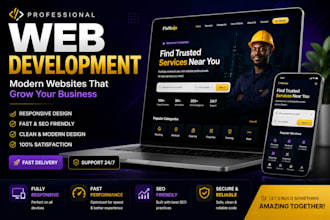 build a modern responsive website or landing page for your business