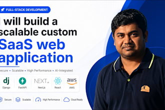 build a scalable custom saas web application