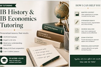 tutor ib history, economics, english and tok