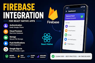 integrate firebase services into your react native app